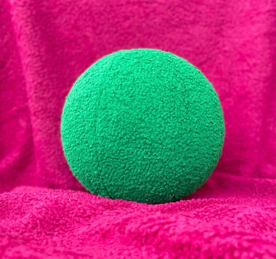 Emerald Green New Boucle Ball Pillow,Teddy Ball Cushion,Best seller,Home Decor,modern minimalist