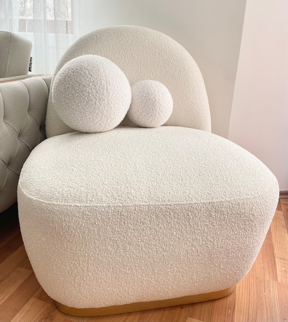 Boucle Ball Decorative Pillow, Teddy Ball Cushion,Best seller Home Decor,modern minimalism, fluffy, scandinavian