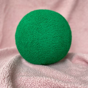 Emerald Green New Boucle Ball Pillow,Teddy Ball Cushion,Best seller,Home Decor,modern minimalist