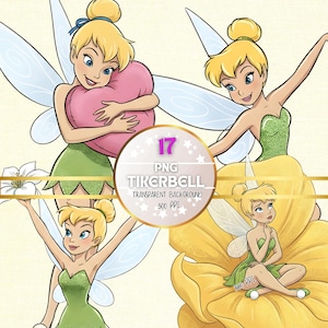 Transparent Background PNG Images of Tinkerbell - Set for Creative Ventures - 300 DPI