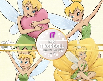 Transparent Background PNG Images of Tinkerbell - Set for Creative Ventures - 300 DPI