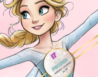 Frozen Digital Collection - 17 PNGs with Transparent Background + 10 High-Resolution JPGs