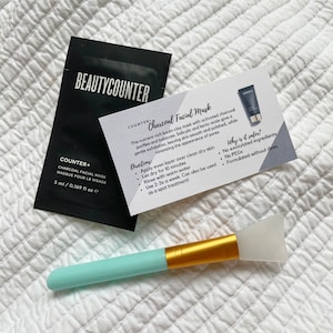Beautycounter Voorbeeldtipkaart: Houtskoolmasker