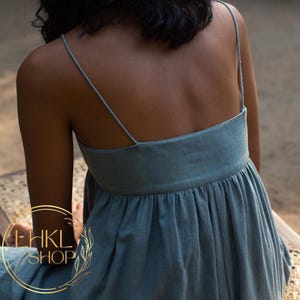 Linen Romper, One Piece Linen Wide Leg Jumpsuit, Women Linen Clothing by Friends Fashion