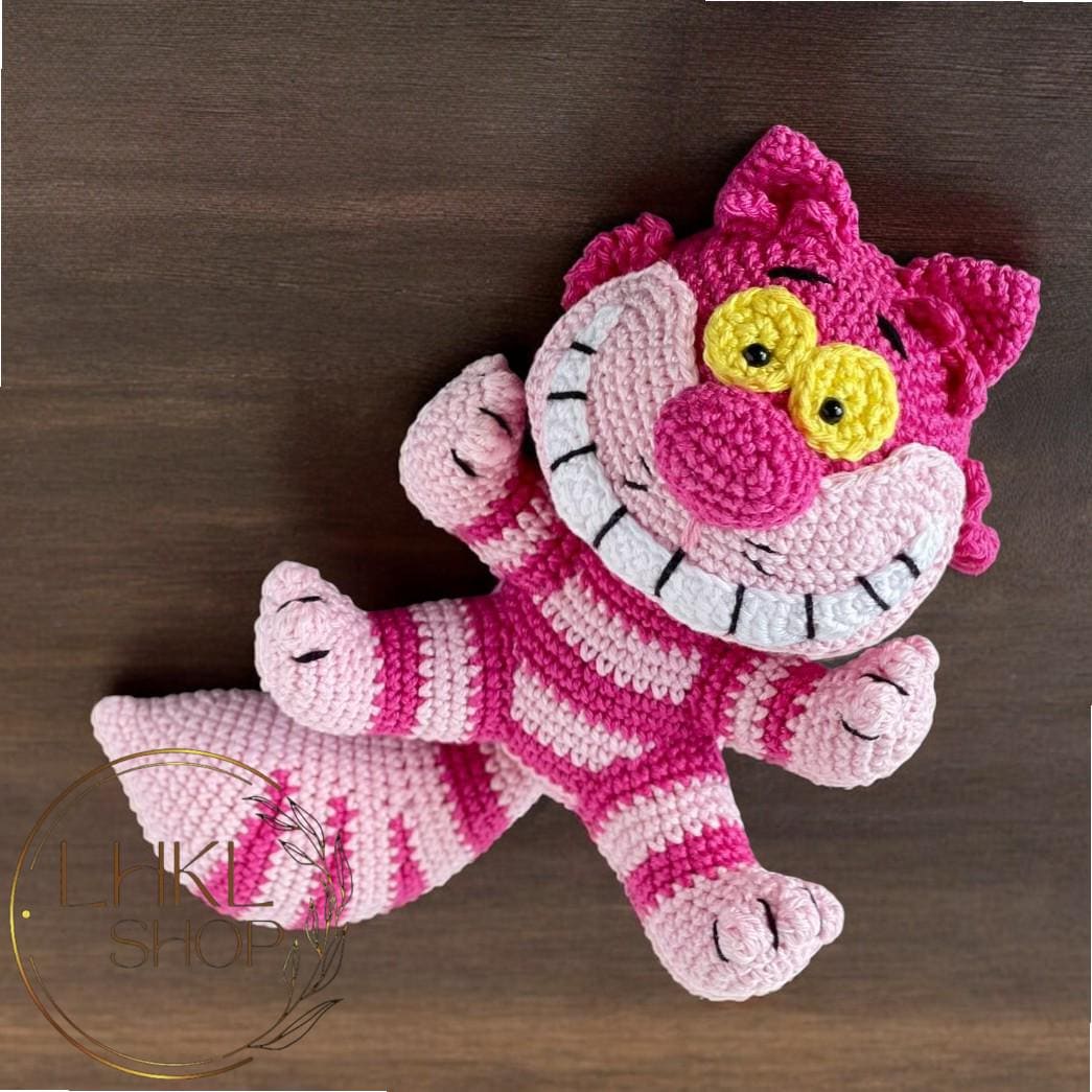 不思議の国のアリス かぎ針編み人形セット、チェシャ猫のあみぐるみ