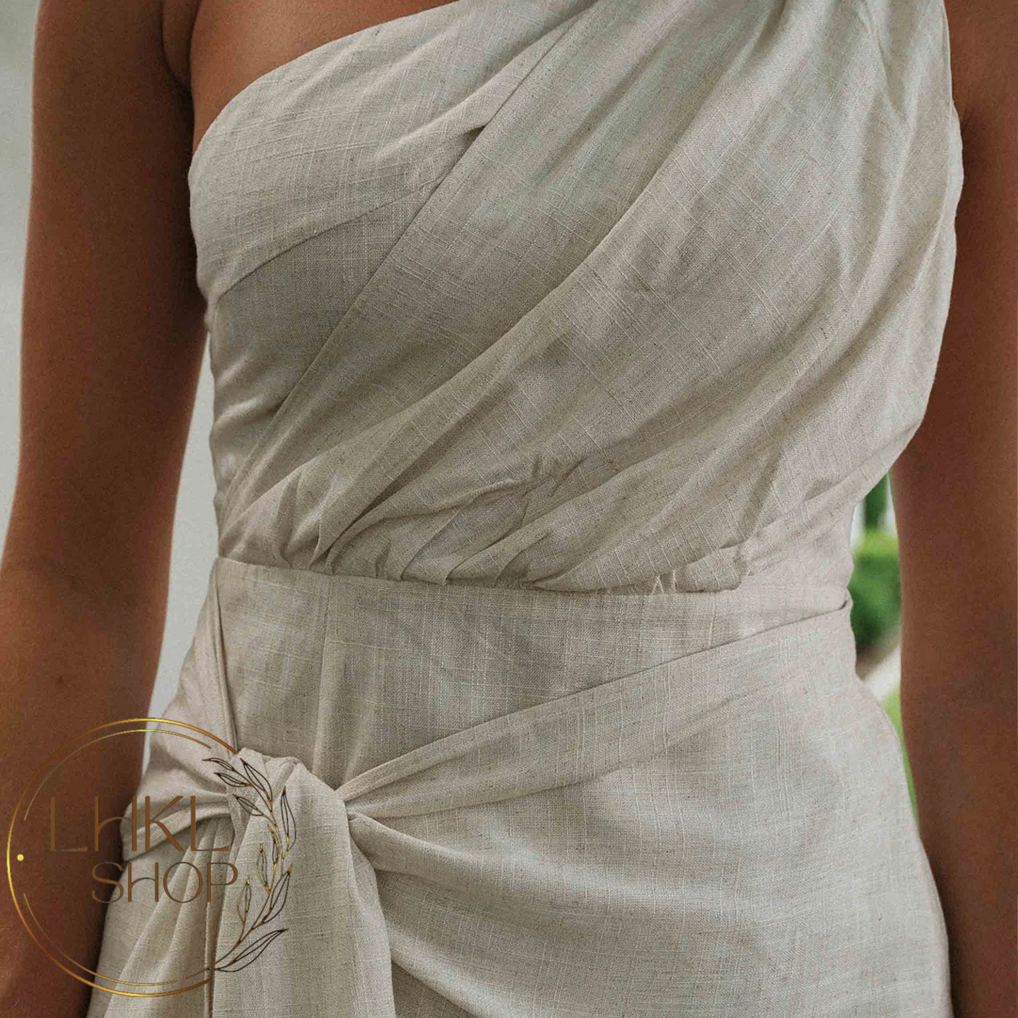 One Shoulder Mini Dress, Linen Short Dress, Linen Wrap Dress, Tie Front Dress, Sleeveless Mini Dress, Summer Linen Sundress,Bridesmaid Dress One Shoulder Mini Dress, Linen Short Dress, Linen Wrap Dress, Tie Front Dress, Sleeveless Mini Dress, Summer Linen Sundress,Bridesmaid Dress