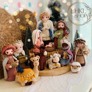 Nativity Crochet Doll, Holy Family Crochet Set, Amigurumi Nativity Scene, Mary & Joseph Crochet, Christmas Crochet, Baby Jesus Crochet Doll