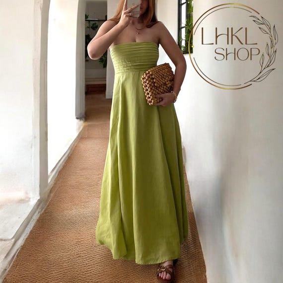 Linen Sleeveless Maxi Dress, Summer Women Dress, Fit and Flared Beach Dress, Party Outfit, Bustier Dress, Full Length Dress, Loose Dress - Etsy Linen Sleeveless Maxi Dress, Summer Women Dress, Fit and Flared Beach Dress, Party Outfit, Bustier Dress, Full Length Dress, Loose Dress - Etsy