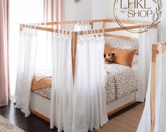 Curtain Ikea Kura, Rideaux Lit Enfant Ikea Bed, Kura Accessories Bed Curtains, Kura Bed Tent, Canopy, Canopy Bed Curtains, Canopy Bed House