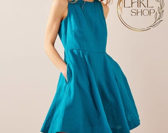 linen strappy maxi dress Strappy Pin Striped Maxi Dress – Reistor