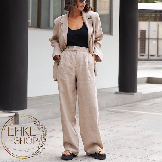 Linen Blazer and Pants Set, Womens Linen Suit, Oversize Linen Coat, Linen Jacket for Women, Formal Blazer, Loose Linen Jacket, Women Pants - Etsy Singapore Linen Blazer and Pants Set, Womens Linen Suit, Oversize Linen Coat, Linen Jacket for Women, Formal Blazer, Loose Linen Jacket, Women Pants - Etsy Singapore
