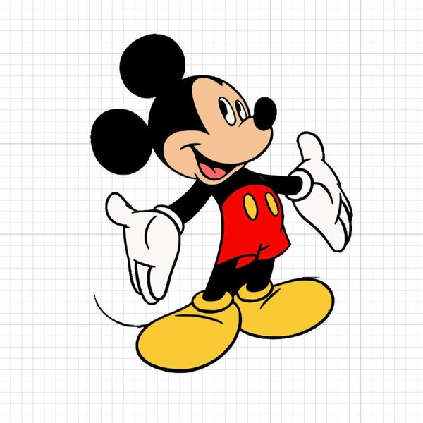 Classic Mickey Mouse SVG File