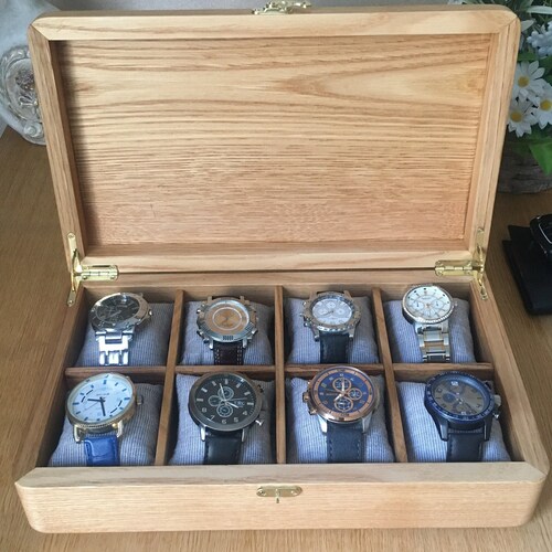 Watch box for men, keepsake box, valentine's day gift, watch box wood, jewelry stand, watch box shops for men personalized, watch organizer