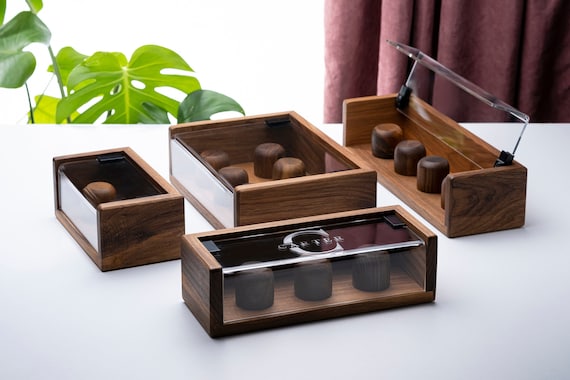 Personalized Watch Box for Women: Walnut Watch Case, Engraved Watch Storage (for 2,3,4,6 or 8 watches), Women Watch Holder, Gifts for Her