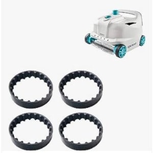 Générique Kit of 4 Transmission Drive Belts for Brush Compatible INTEX ZX300 & INTEX ZX300 Deluxe Pool Robot