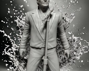 Figurine/Sculpture Johnny Hallyday sur scène