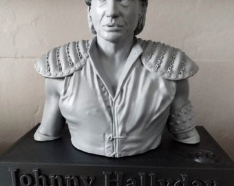 Buste de Johnny Hallyday Le Survivant Septembre 1982