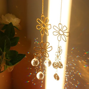 Sunflower Suncatcher Flower Suncatcher | Sun catcher | Housewarming | Light catcher | spring | Fall gift | Sunflower Gifts for Her
