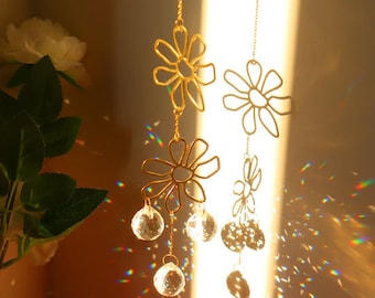 Spring Suncatcher Flower Suncatcher | Sun catcher | Housewarming | Sunflower | Light catcher | celestial decor