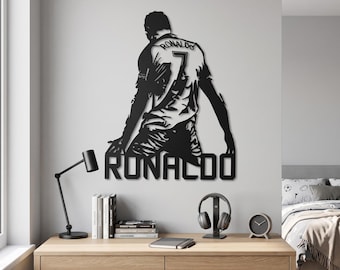 Ronaldo Metal Wall Art - CR7 Lovers Gift - Cristiano Ronaldo Item