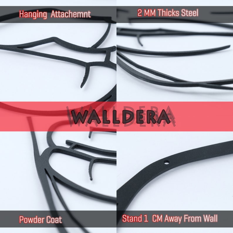 Black Panther Metal Wall Art, Wildlife Metal Wall Decor, Large Animal