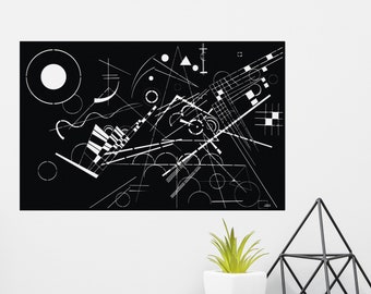 Kandinsky Composition 8 Metal Wall Art: Modern Geometric Decor
