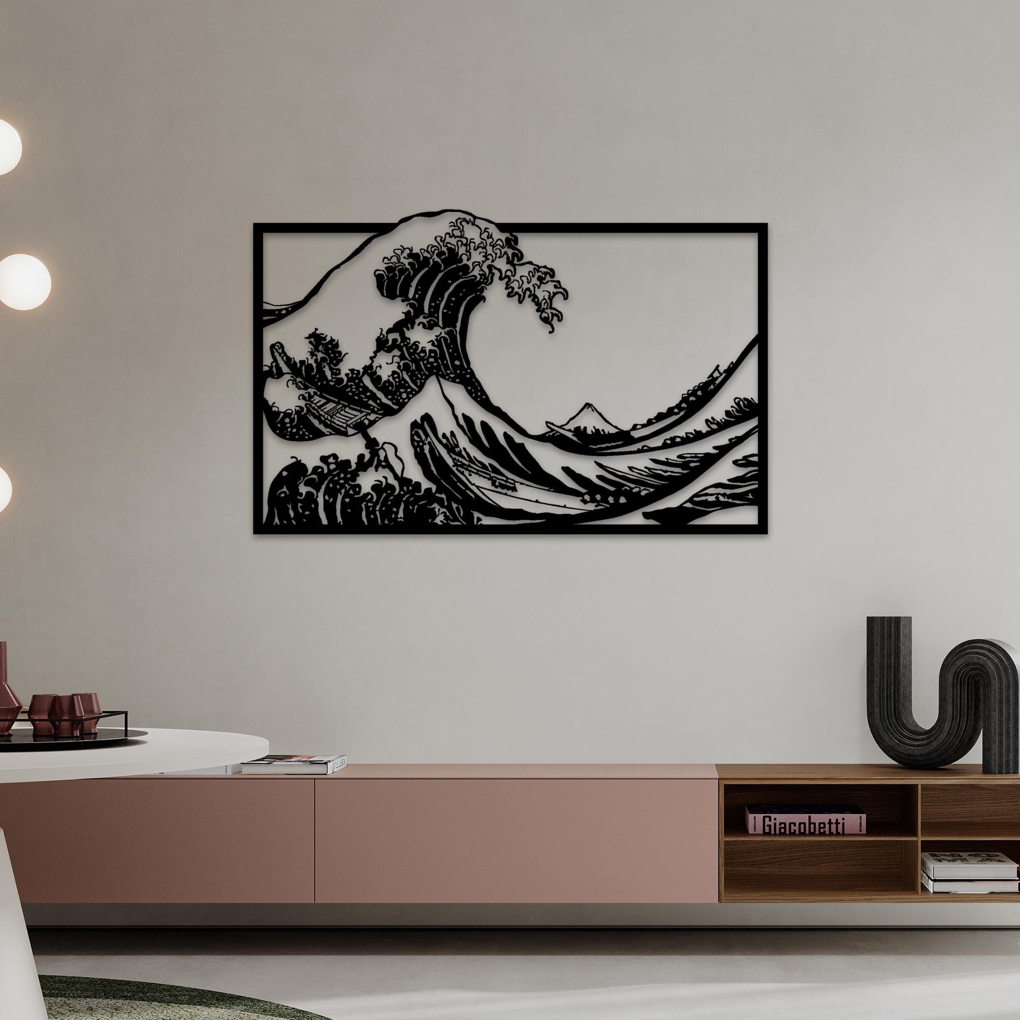 Great Wave Metal Wall Art Famous Ocean Metal Wall Decor Etsy Australia