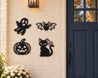 Halloween Metal Wall Art - 12 Inch Laser Cut Decor - Choose from 10 Designs