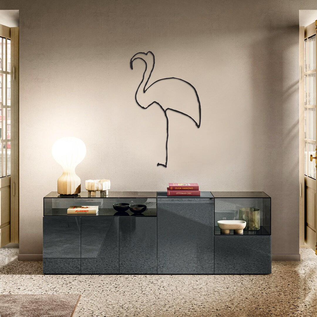 Flamingo Metal Wall Art Beach House Metal Wall Decor Etsy