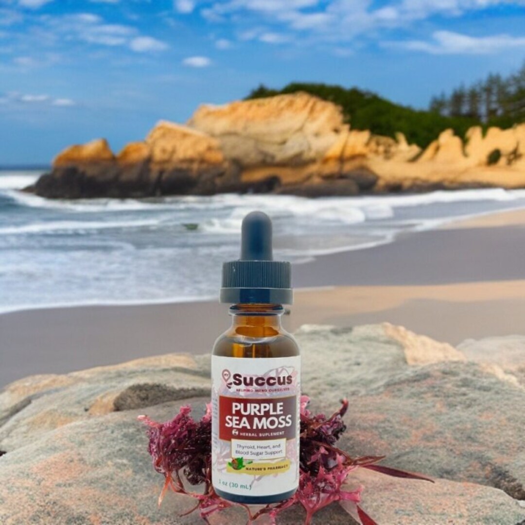 Purple Sea Moss Tincture Thyroid Heart and Blood Sugar Etsy