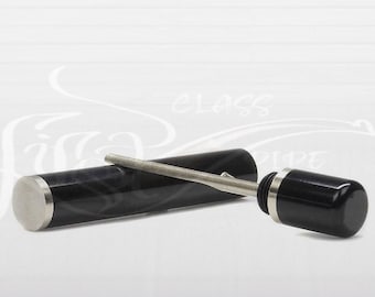 Metal Artisan Pipe Tamper for Unique Meerschaum, Briar, Corncob & Vintage Ceramic Pipes/Cylindrical, Portable, Sport Tool/Birthday Gift