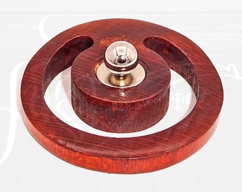 Unique Wooden Smoking Pipe Holder to Estate Meerschaum, Briar & Corncobs/Stylish Single Rare Magnetic Pipe Stand/Birthday and Groomsmen Gift