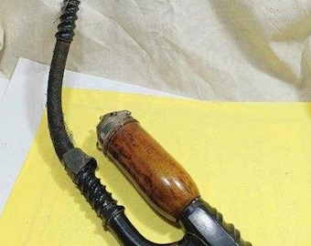 Antique German Lided Long Hunter Pipe/Unique Rare Churchwarden Estate Wooden Pipe/Birthday Gift
