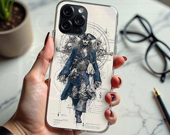 Jack Sparrow Touch Phone Case, Liquid Silicone Stylish Huawei & Oppo Cover, Birthday Gift