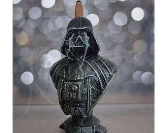 Star Wars Backflow Incense Holder with Unique Darth Vader Trinket/Stylish Home Decoration Zen Meditation Waterfall Sculpture/Birthday Gift