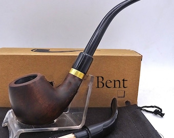 Lord of Rings Briar Unique Churchwarden Pipe/Stylish Artisan Long Stem Pipe/Birthday Gift