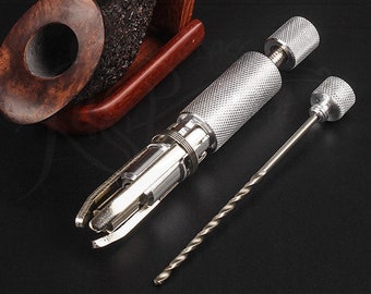 Unique Rare Metal Pipe Scraper to Vintage Meerschaum, Ceramic & Briars/Birthday Gift for Him