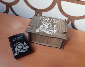 Star Wars Helmet Themed Unique, Refillable, Metal, Cool Lighter with Stylish Gift Box for Quality Cigar & Smoking Pipe/Father's Day gift