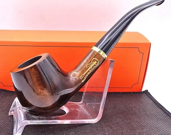 Stylish Pear Wooden Apple Pipe like Rare Briar Pipes with Unique Smoking/Artisan Special Rock’n Roll Pipe/Birthday & Groomsmen Gift to Him