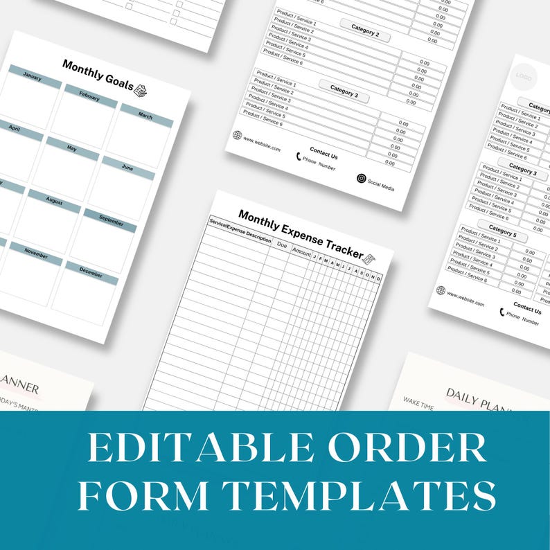 Order Form Templates, Printable Business Order Forms, Craft Order Form ...