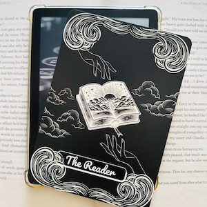 Kindle Insert for Clear Case, Kindle Skin for Book Lovers, Cardstock Kindle Insert, Kindle Accessories, E-Reader Insert for Clear Case