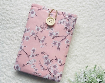 Cherry Blossom Kindle Sleeve, Pink Kindle Paperwhite Cover, Kindle Oasis Case, Padded Flower Kindle Pouch, Floral Kindle Sleeve, Kindle Bag