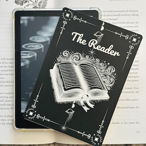 Kindle Insert for Clear Case, Kindle Skin for Book Lovers, Cardstock Kindle Insert, Kindle Accessories, E-Reader Insert for Clear Case