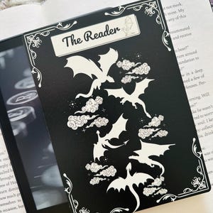 Dragons Kindle Insert for Clear Case, Kindle Skin for Book Lovers, Kindle Insert, Kindle Accessories, E-Reader Insert for Clear Case