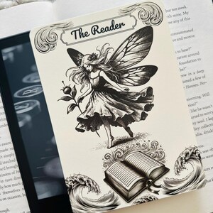 Kindle Insert for Clear Case, Kindle Skin for Book Lovers, Cardstock Kindle Insert, Kindle Accessories, E-Reader Insert for Clear Case