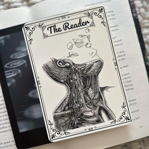 Der Reader Book Club Kindle Einsatz für Clear Case, Kindle Skin für Buchliebhaber, Kindle Zubehör, E-Reader Einsatz für Clear Case