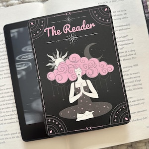 Celestial Kindle Insert for Clear Case, Kindle Skin for Book Lovers, Cardstock Kindle Insert, Kindle Accessories, The Reader Book Club