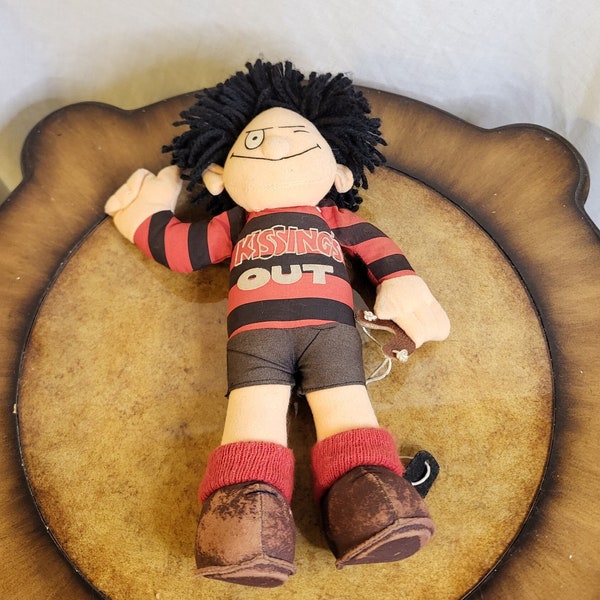 Vintage Dennis The Menace Toy "kissing's Out" Gnasher Rules