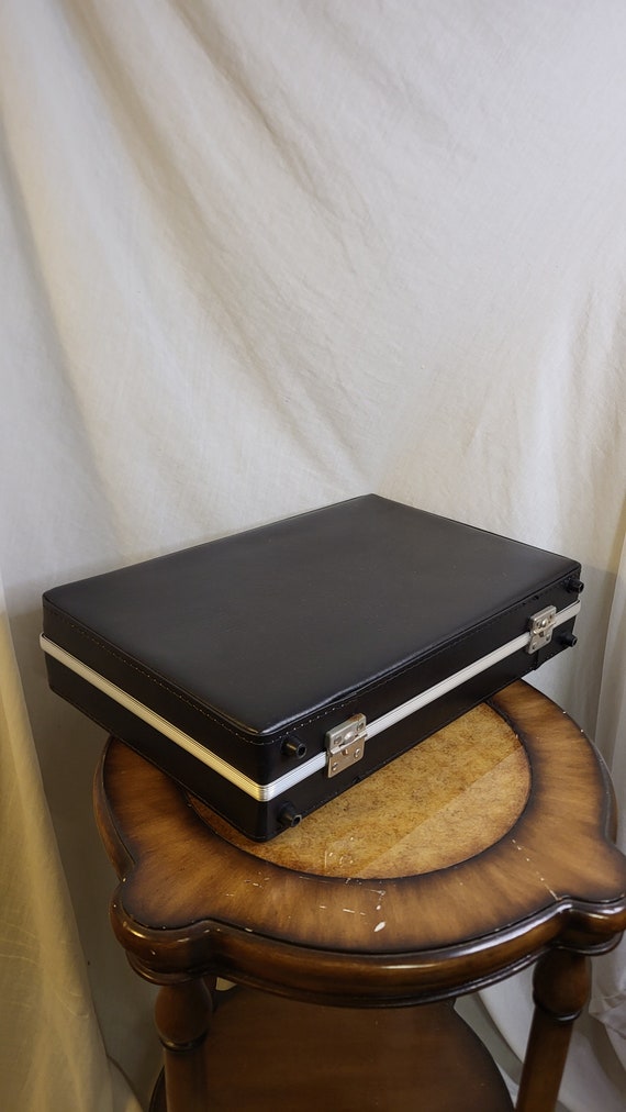 Vintage Crown Executives Briefcase Black Leather … - image 4