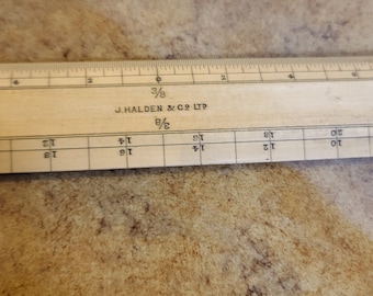 Vintage J.Halden & Co LTD Ruler